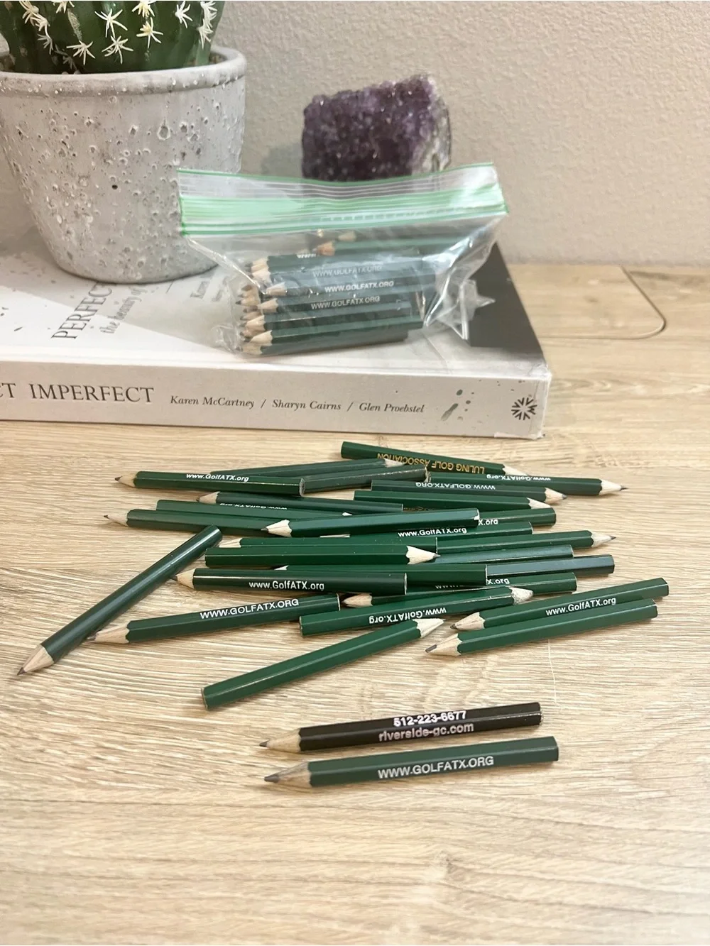 Mixed Lot Short Golf Course Pencils GolfATX Riverside GC Promo Advertising